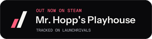 Dark launch badge for Mr. Hopp's Playhouse