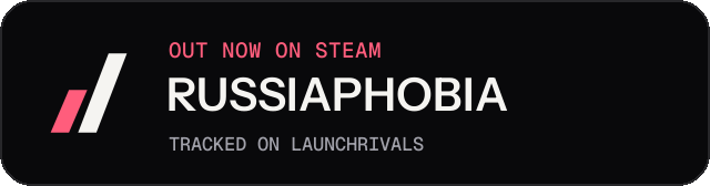 Dark launch badge for RUSSIAPHOBIA