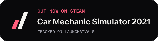 Dark launch badge for Car Mechanic Simulator 2021