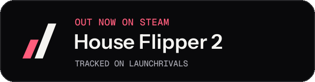 Dark launch badge for House Flipper 2