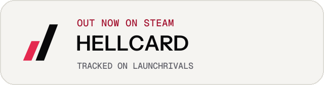 Light launch badge for HELLCARD