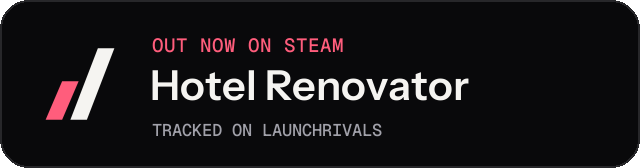 Dark launch badge for Hotel Renovator