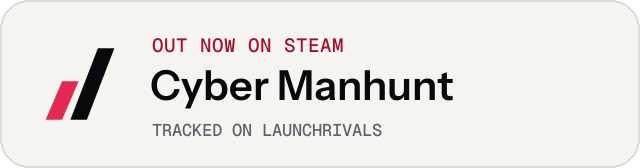 Light launch badge for Cyber Manhunt