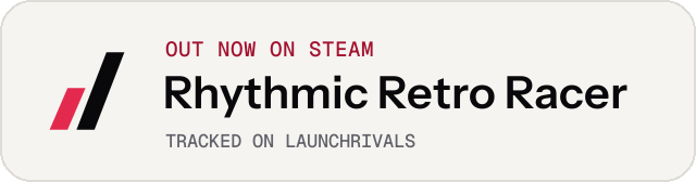 Light launch badge for Rhythmic Retro Racer