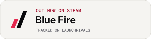 Light launch badge for Blue Fire