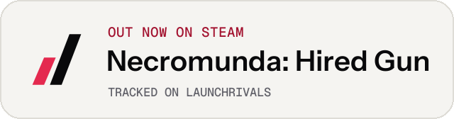 Light launch badge for Necromunda: Hired Gun