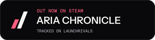 Dark launch badge for ARIA CHRONICLE
