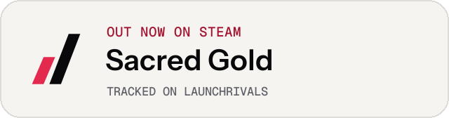 Light launch badge for Sacred Gold
