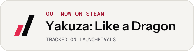 Light launch badge for Yakuza: Like a Dragon