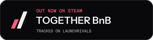 Dark launch badge for TOGETHER BnB