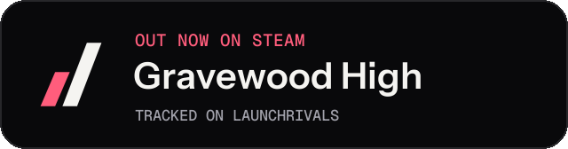 Dark launch badge for Gravewood High
