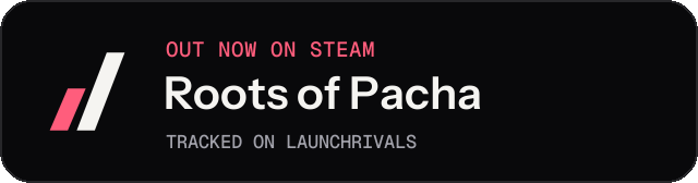 Dark launch badge for Roots of Pacha