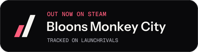 Dark launch badge for Bloons Monkey City