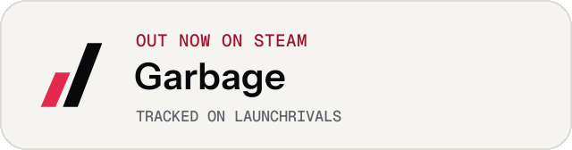 Light launch badge for Garbage