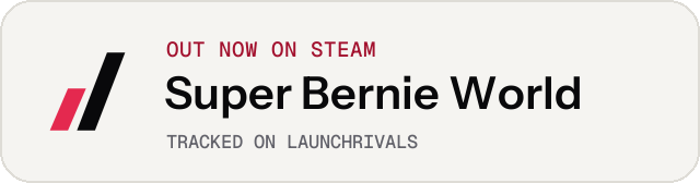 Light launch badge for Super Bernie World