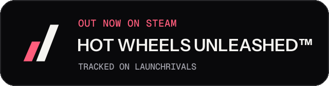 Dark launch badge for HOT WHEELS UNLEASHED™