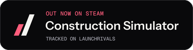 Dark launch badge for Construction Simulator