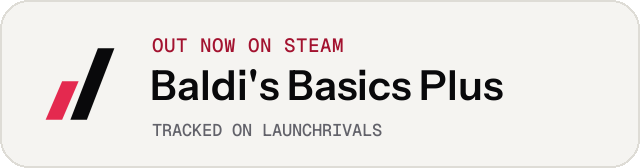 Light launch badge for Baldi's Basics Plus