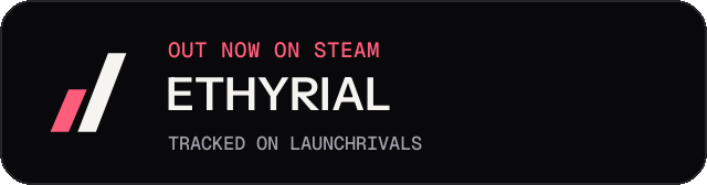 Dark launch badge for ETHYRIAL