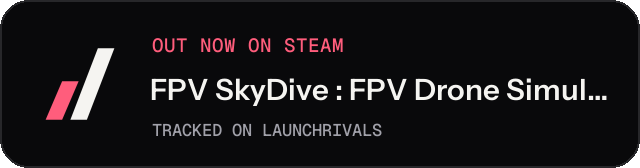 Dark launch badge for FPV SkyDive : FPV Drone Simulator