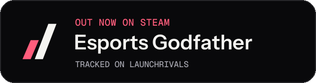 Dark launch badge for Esports Godfather