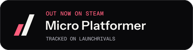 Dark launch badge for Micro Platformer