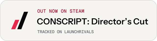 Light launch badge for CONSCRIPT: Director’s Cut