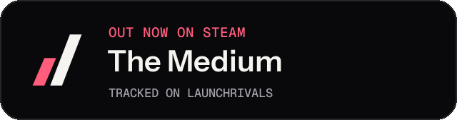 Dark launch badge for The Medium