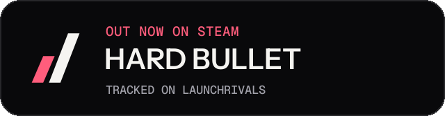 Dark launch badge for HARD BULLET