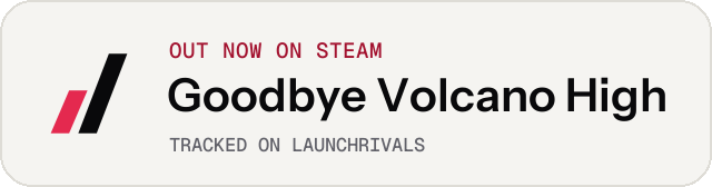 Light launch badge for Goodbye Volcano High
