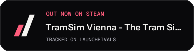Dark launch badge for TramSim Vienna - The Tram Simulator