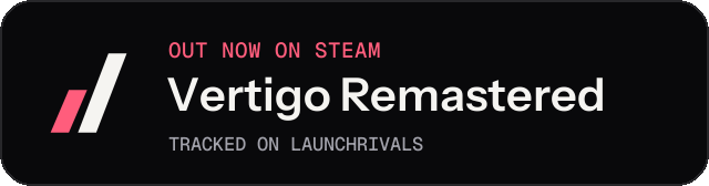 Dark launch badge for Vertigo Remastered