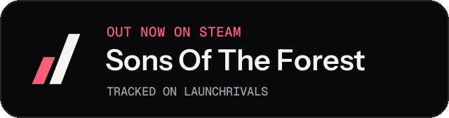 Dark launch badge for Sons Of The Forest
