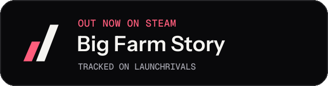 Dark launch badge for Big Farm Story
