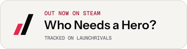 Light launch badge for Who Needs a Hero?