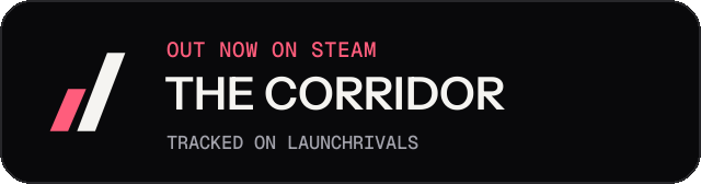 Dark launch badge for THE CORRIDOR