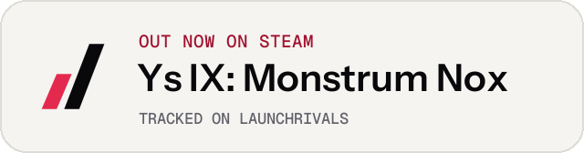 Light launch badge for Ys IX: Monstrum Nox