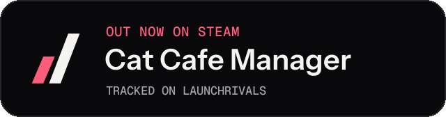 Dark launch badge for Cat Cafe Manager