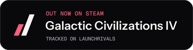 Dark launch badge for Galactic Civilizations IV