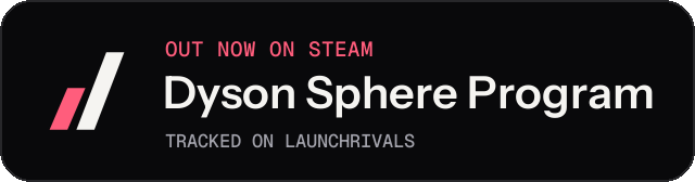 Dark launch badge for Dyson Sphere Program