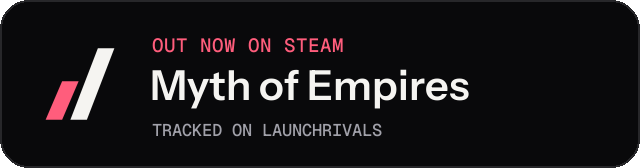 Dark launch badge for Myth of Empires
