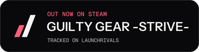 Dark launch badge for GUILTY GEAR -STRIVE-