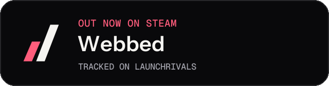 Dark launch badge for Webbed