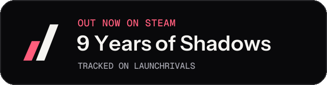 Dark launch badge for 9 Years of Shadows