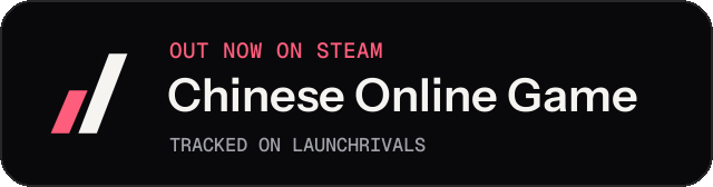 Dark launch badge for Chinese Online Game