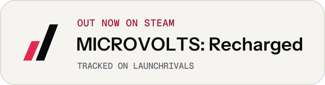 Light launch badge for MICROVOLTS: Recharged
