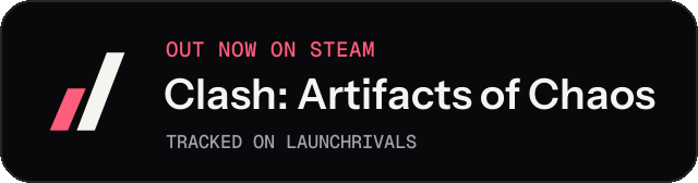 Dark launch badge for Clash: Artifacts of Chaos