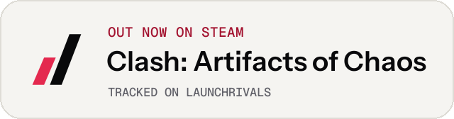 Light launch badge for Clash: Artifacts of Chaos