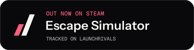 Dark launch badge for Escape Simulator