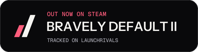 Dark launch badge for BRAVELY DEFAULT II